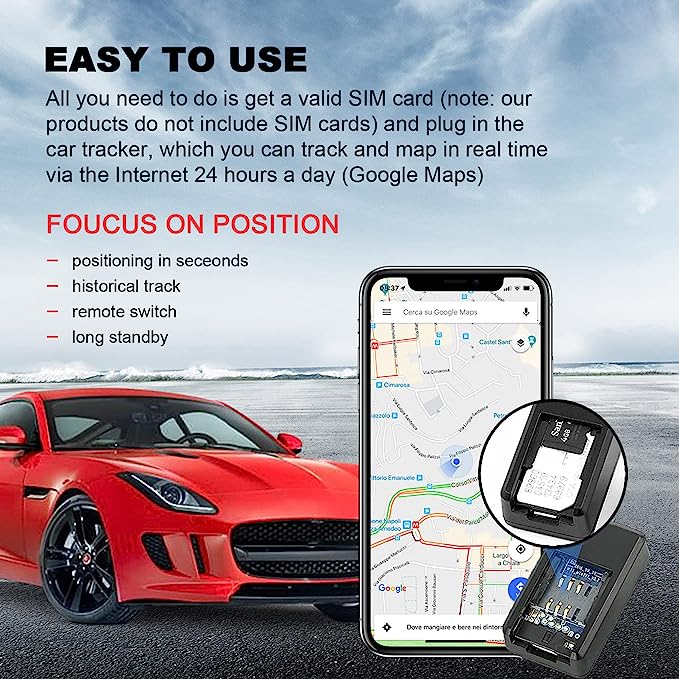 Mini Car Magnetic GPS Real-Time Tracking Device - Portable and Easy to Use